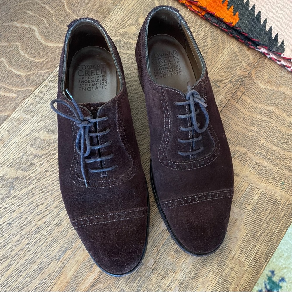 Edward Green Bespoke 202 Last Chelsea Mink Custom Oxford Shoes